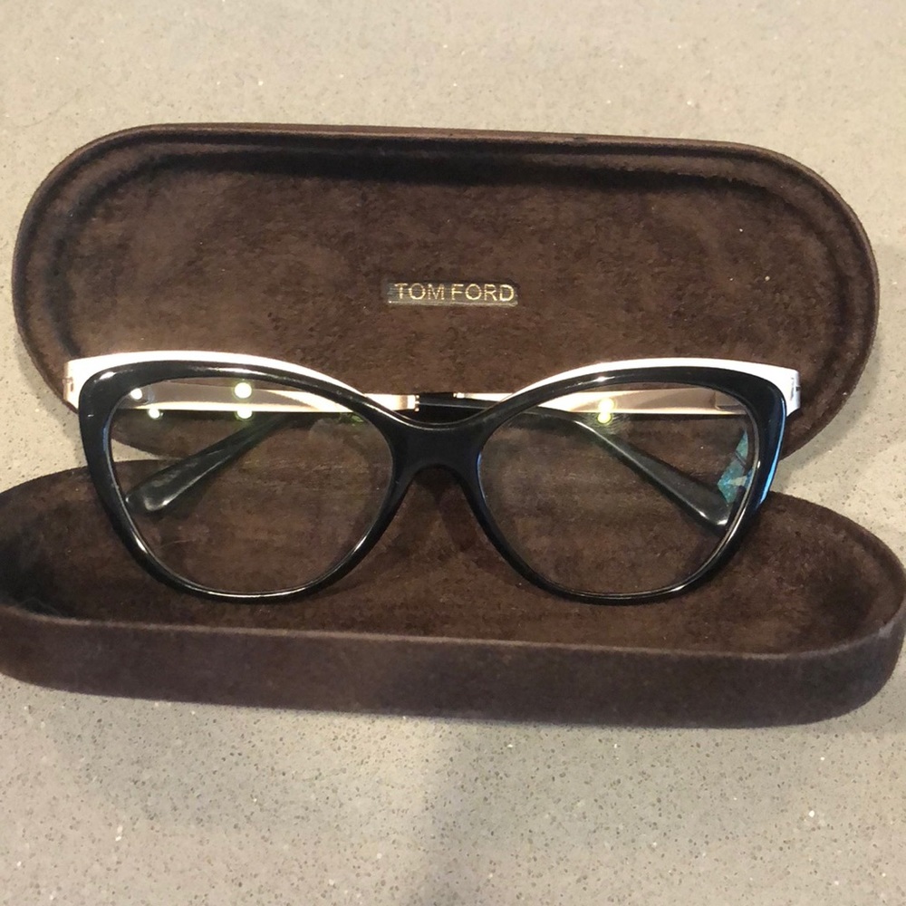 Tom Ford Optical gold cat-eye